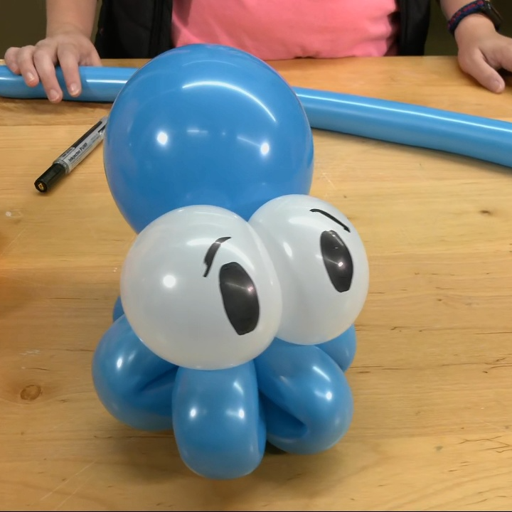 Blue balloon animal